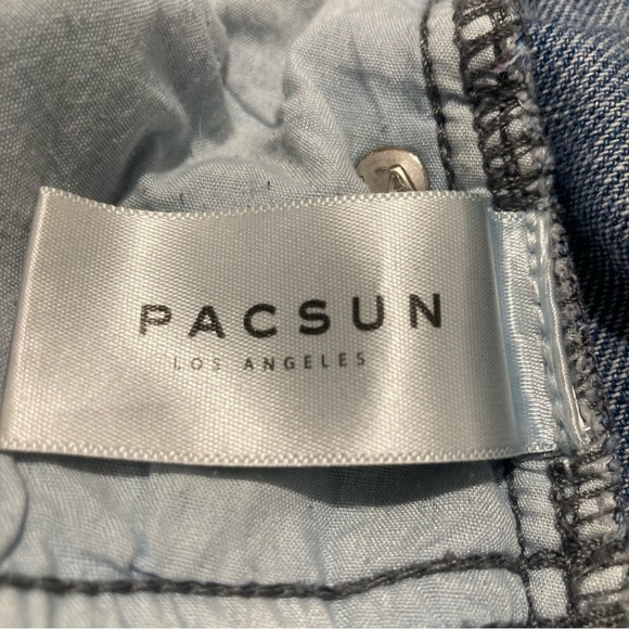 PACSUN Sz 27  Mid Wash Striped Mom Style Jeans - Picture 10 of 10